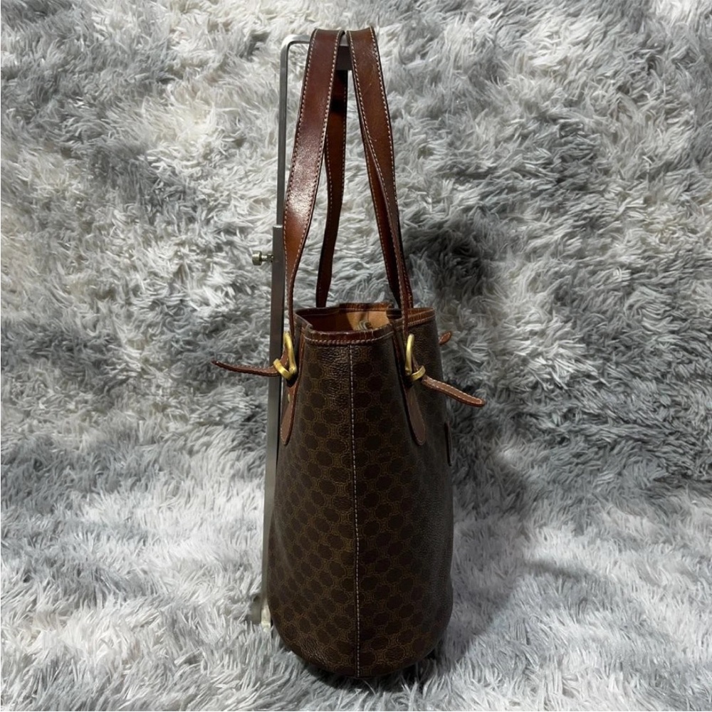 Celine Dark Brown Patterned Tote - image 4